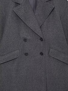 Manteau Vintage Femme Style Années 20 boutons gris