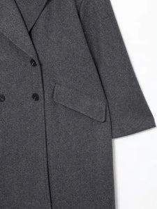 Manteau Vintage Femme Style Années 20 poche gauche gris