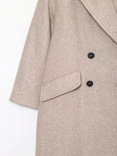 Charger l&#39;image dans la galerie, Manteau Vintage Femme Style Années 20 poche beige