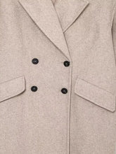 Charger l&#39;image dans la galerie, Manteau Vintage Femme Style Années 20 bouton beige