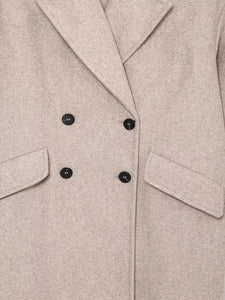 Manteau Vintage Femme Style Années 20 bouton beige