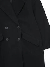 Charger l&#39;image dans la galerie, Manteau Vintage Femme Style Années 20 poche gauche noir