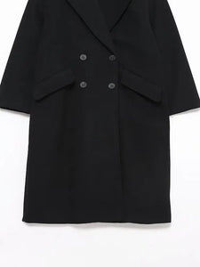 Manteau Vintage Femme Style Années 20 bas noir