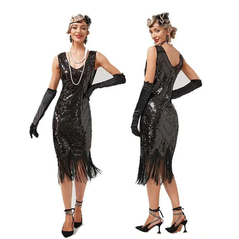 Robe Gatsby Soirée Vintage des Années 20 - Élégance Rétro – Peaky Blinders  La Boutique