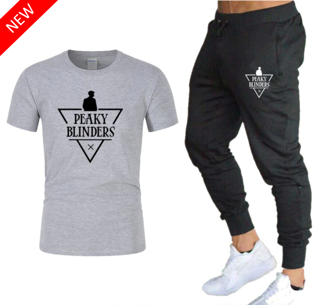 T-Shirt et Jogging Peaky Blinders - Grey Edition