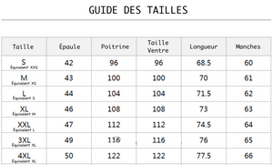 Chemise Peaky Blinders - Wine Guide des Tailles