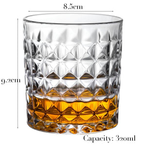 Verre à whisky Cube dimensions